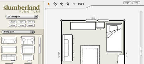 Interactive Furniture Room Planner tool screenshot