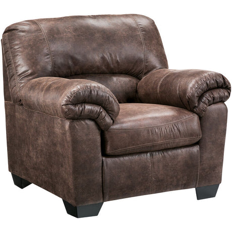 Leather accent chair