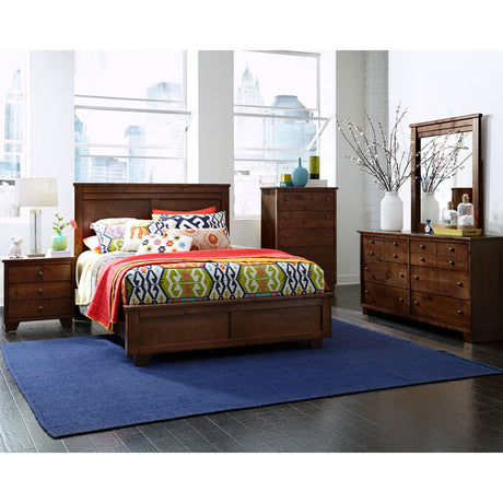 Matching four piece bedroom set in bedroom