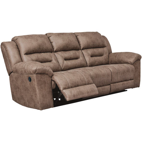 Reclining sofa half reclined