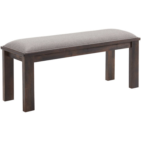 Wooden bench with cushion top