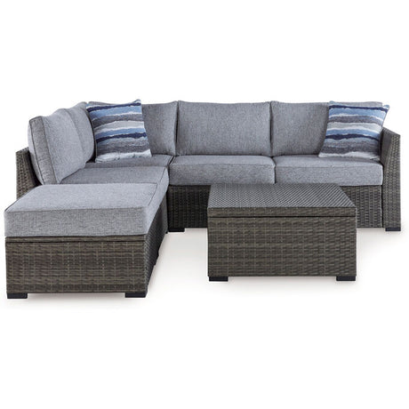 Patio sectional with chaise