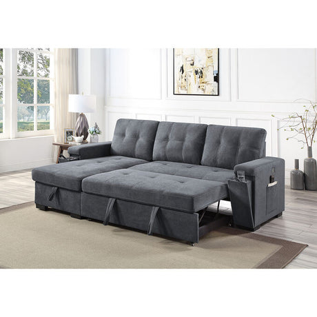 Extended sleeper sofa in living room