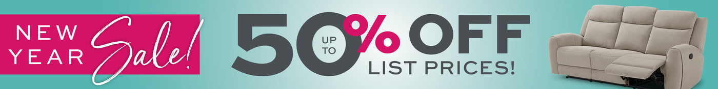 Ring in the new year with up to 50% off list prices!