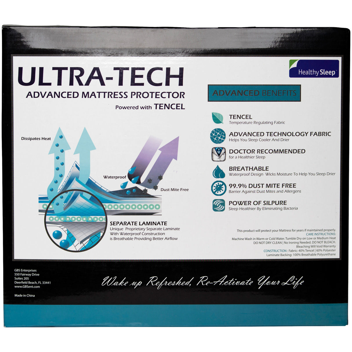 Ultra-Tech Advanced Mattress Protector - 3131934_GENB_BCK_OL