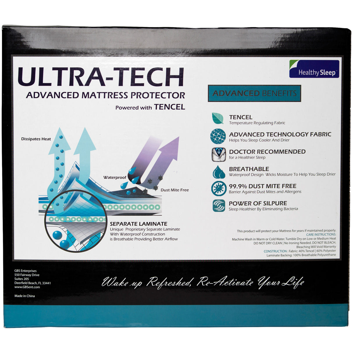 Ultra-Tech Advanced Mattress Protector - 3131950_GENB_BCK_OL