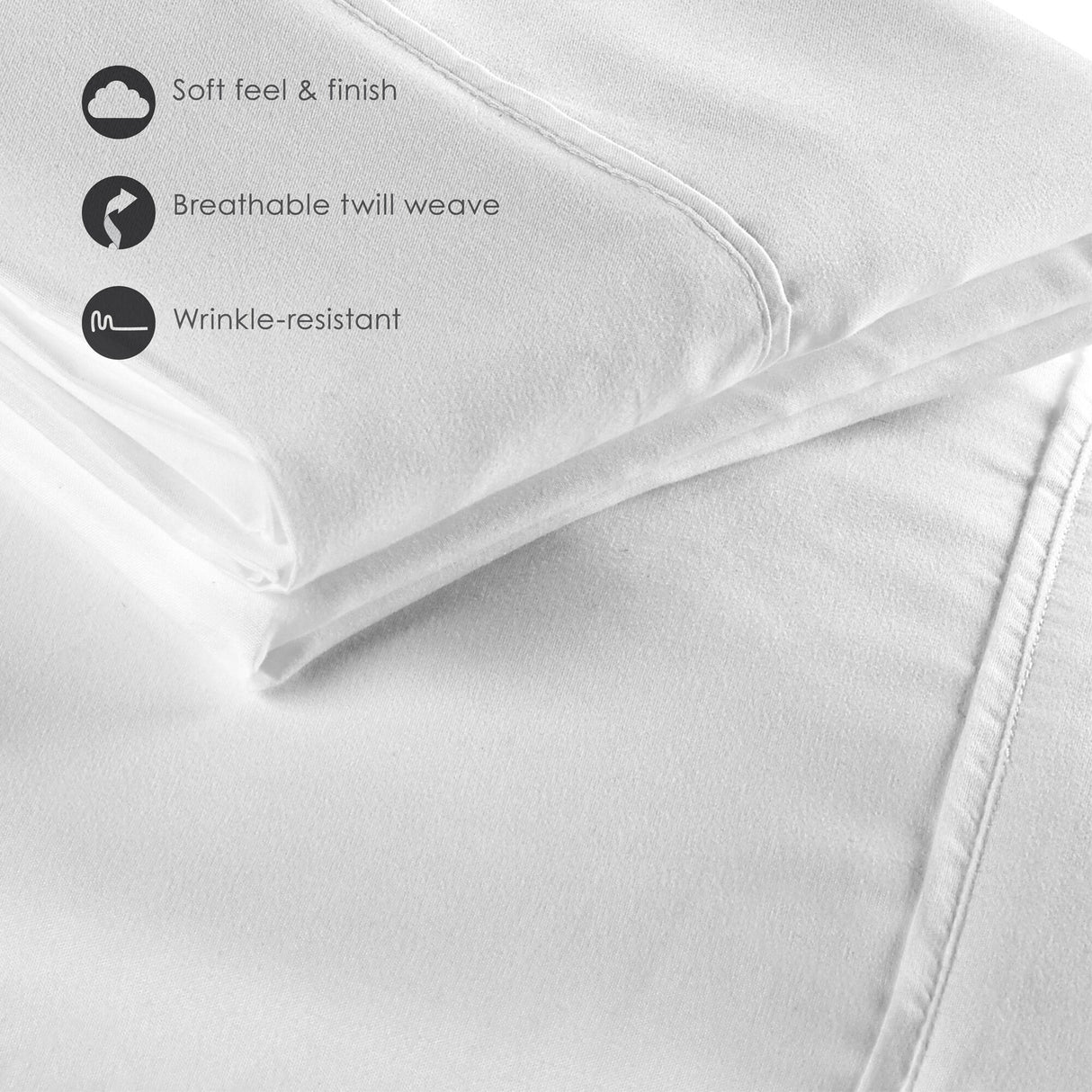 Fabrictech Microfiber Lite Sheet Set - 3425633_PURE_IS2_OL