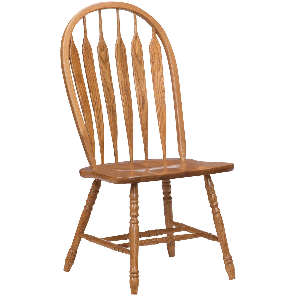 Jefferson Oak Curved Arrow Side Chair - 4260913_1