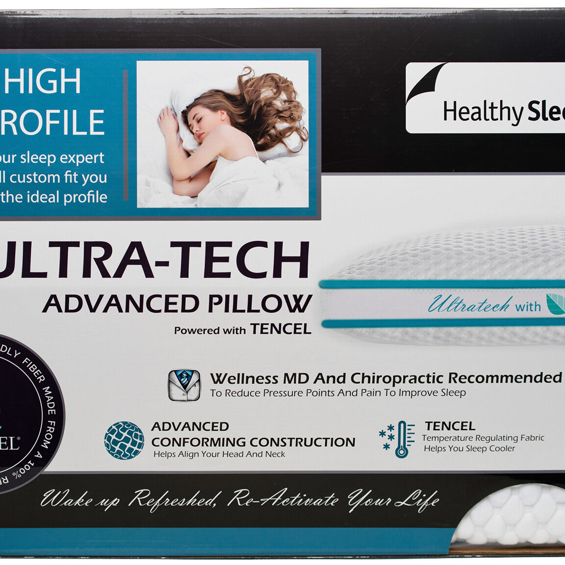 Healthy Sleep Ultra-Tech High Profile Pillow - 5654335_GENB_SW1_SW