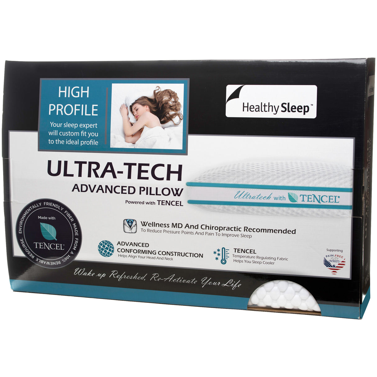 Healthy Sleep Ultra-Tech High Profile Pillow - 5654338_GENB_AFR_OL