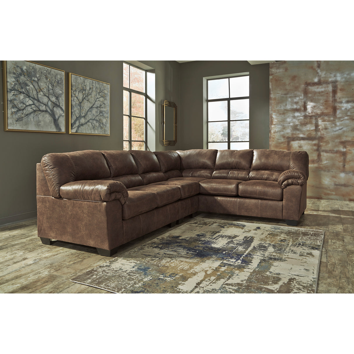 Redmond 3 Piece Sectional - PASH533_ASHL_LF3_RM