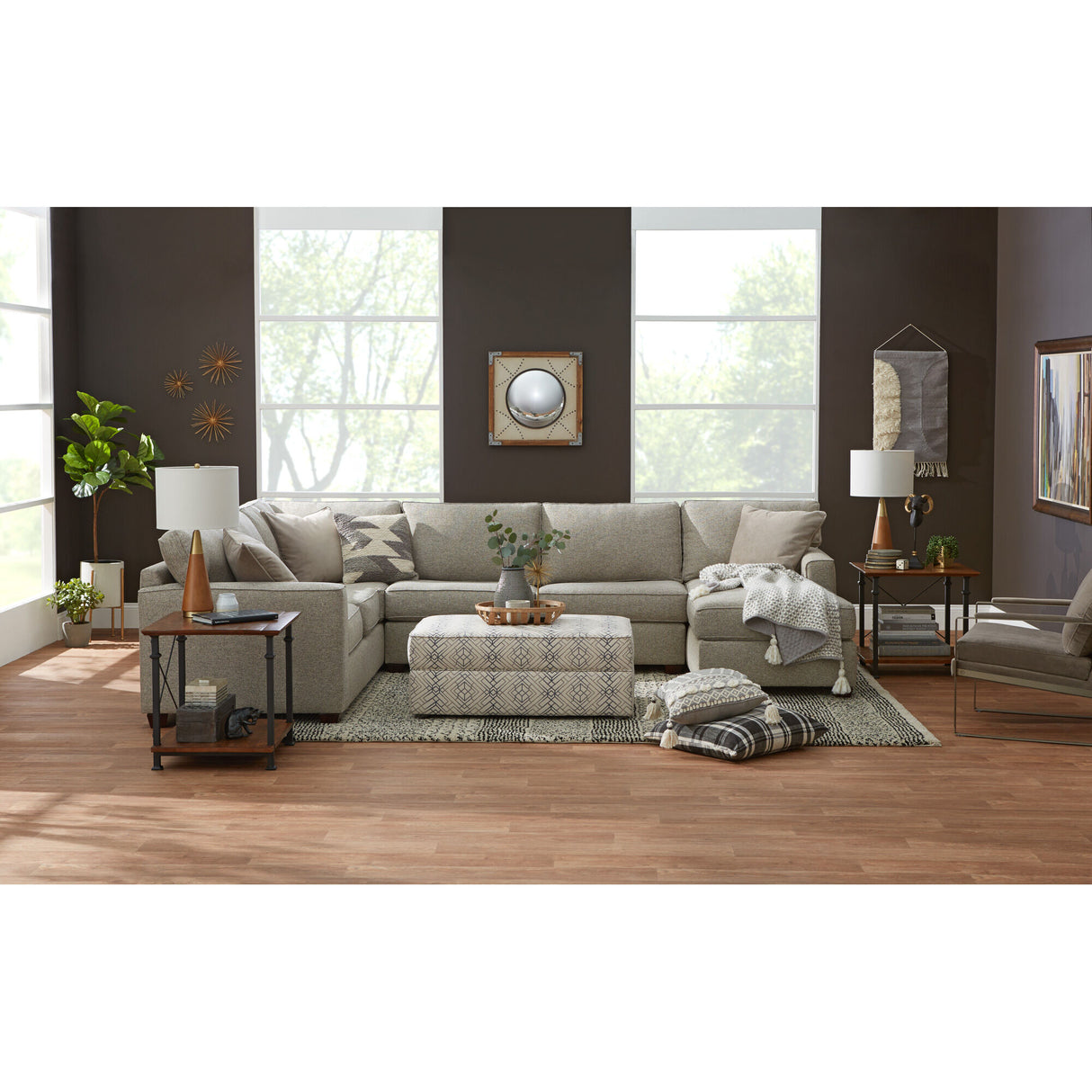 Rise 3 Piece Right Sectional - PBAU178_BAUH_SH_LF1_RM