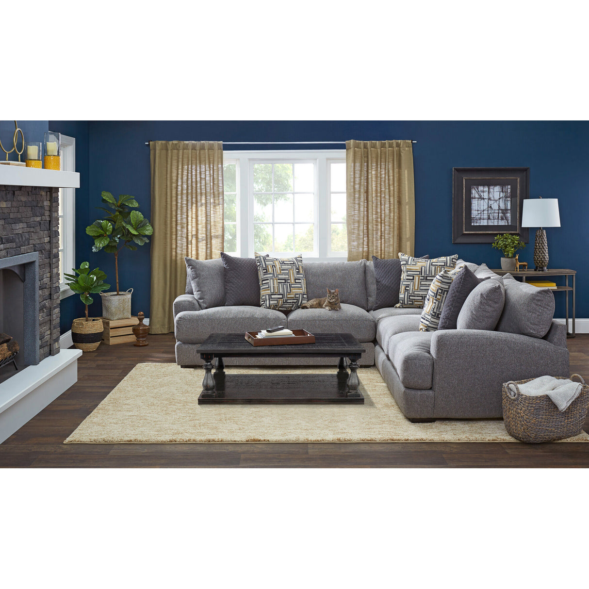 Wake 3 Piece Sectional - PFKL708_FKLN_SH_TBL_RM