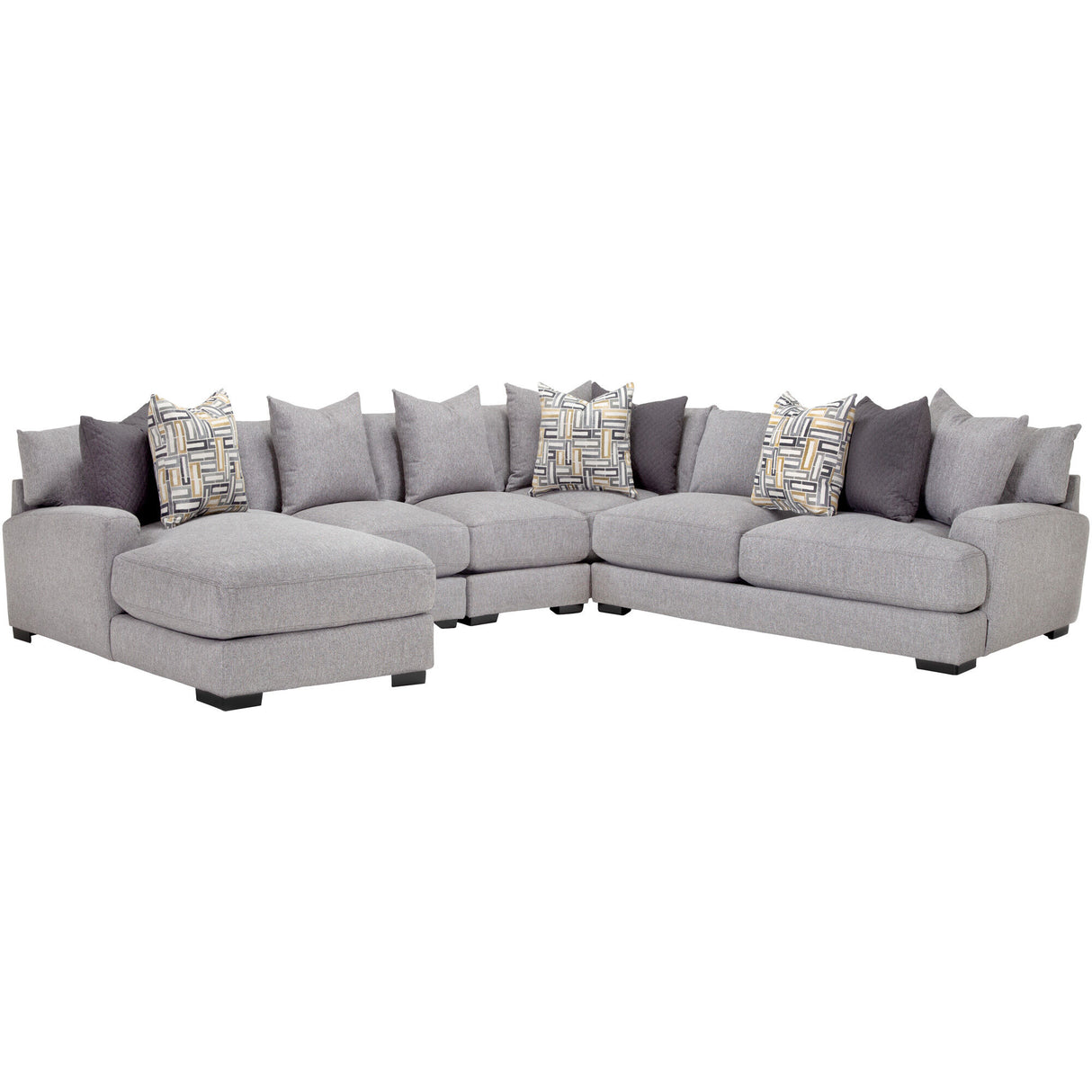 Wake 5 Piece Left Chaise Sectional - PFKL710_FRKL_PRI_OL