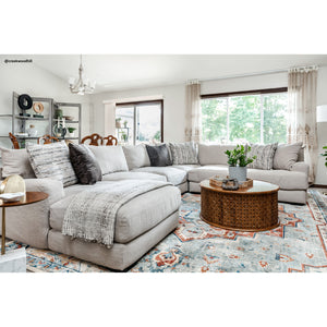 Wake 5 Piece Left Chaise Sectional - PFKL824_FKLN_LF2_RM