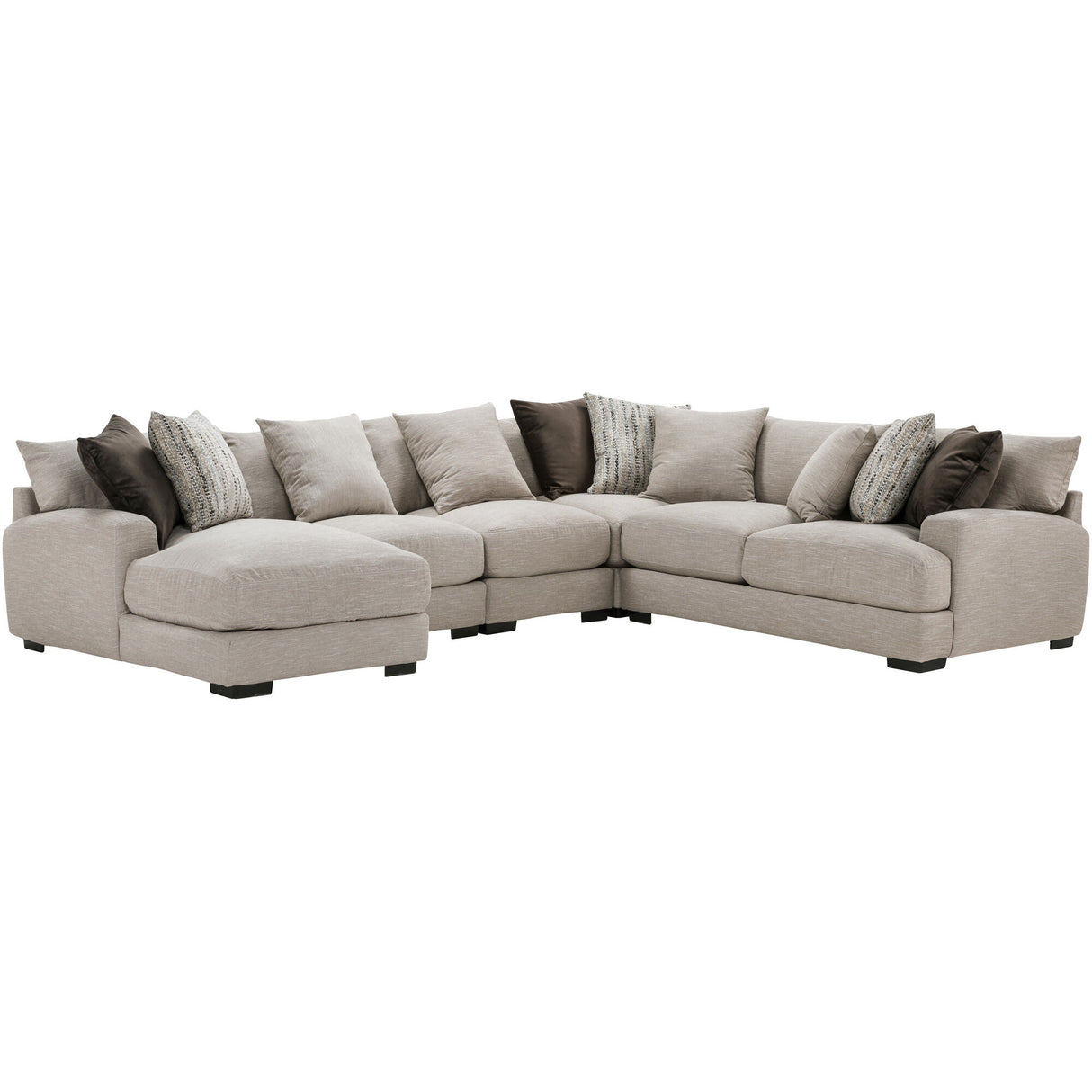 Wake 5 Piece Left Chaise Sectional - PFKL824_FKLN_PRI_OL