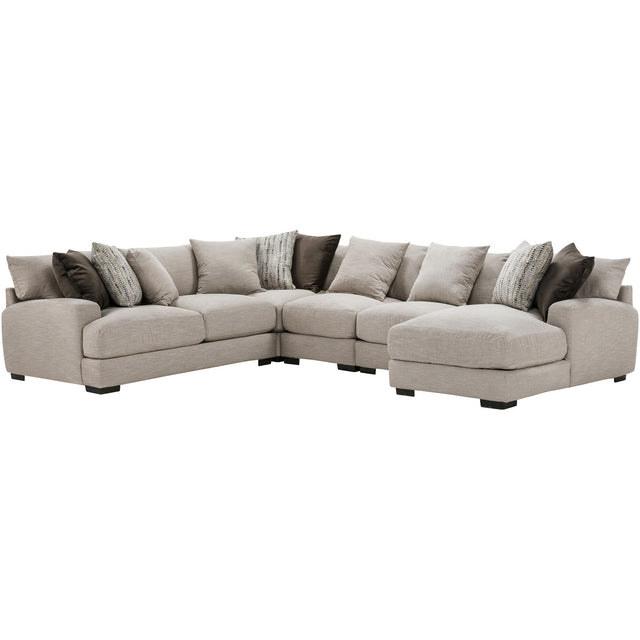 Wake 5 Piece Right Chaise Sectional - PFKL825_FKLN_PRI_OL