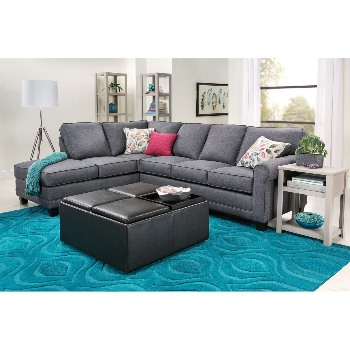 Whittier 2 Piece Sectional - PHUG370_HUGH_LF6_RM