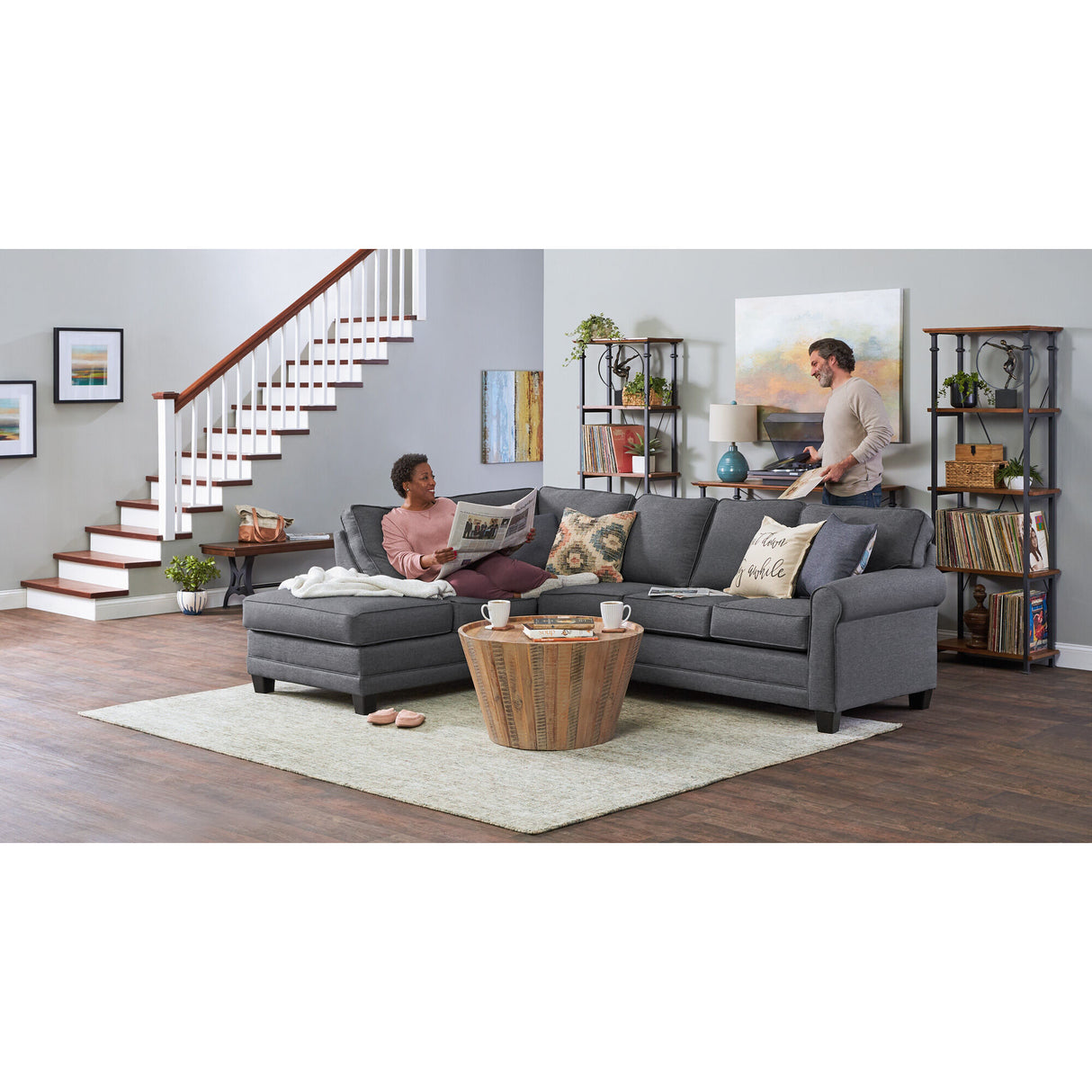 Whittier 2 Piece Sectional - PHUG370_HUGH_SH_LF3_RM