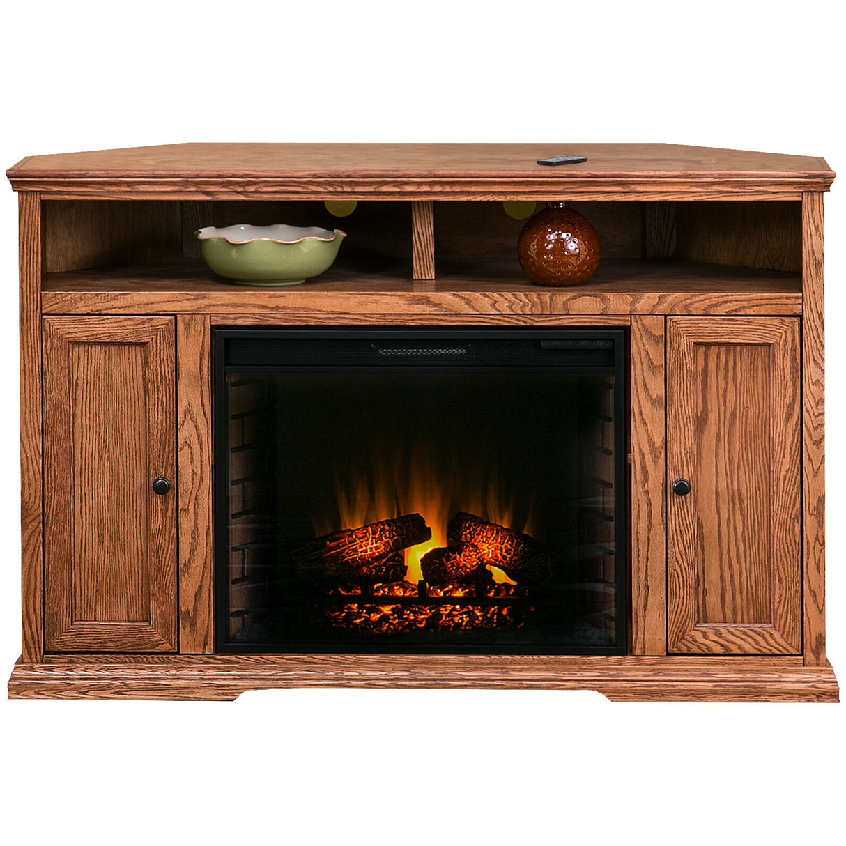 Chambers 56 Inch Corner Fireplace Console - PLEG150