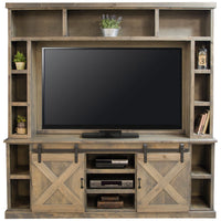 Farmhouse 85 Inch Console and Hutch - PLEG504_LEGE_PRI_OL