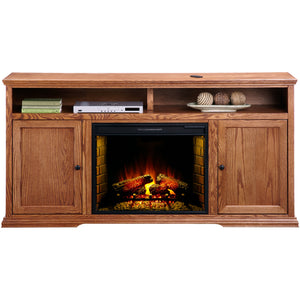 Chambers 72 Inch High boy Fireplace Console - PLEGE15