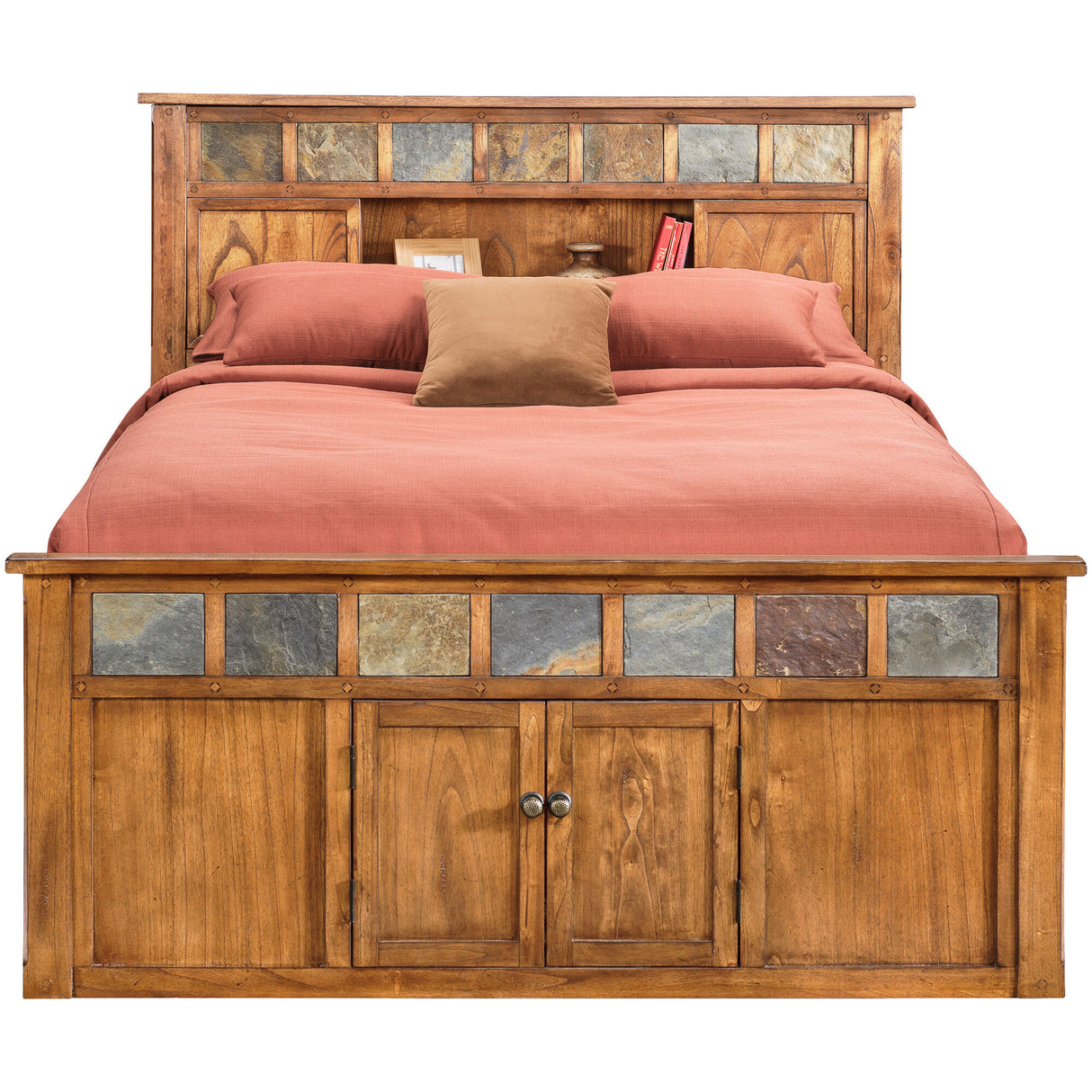 Sante Fe Bookcase Captains Bed - PSUN306_1