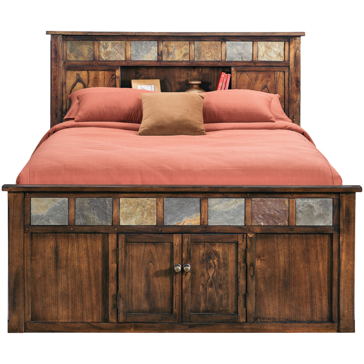 Sante Fe Bookcase Captains Bed - PSUN312_1