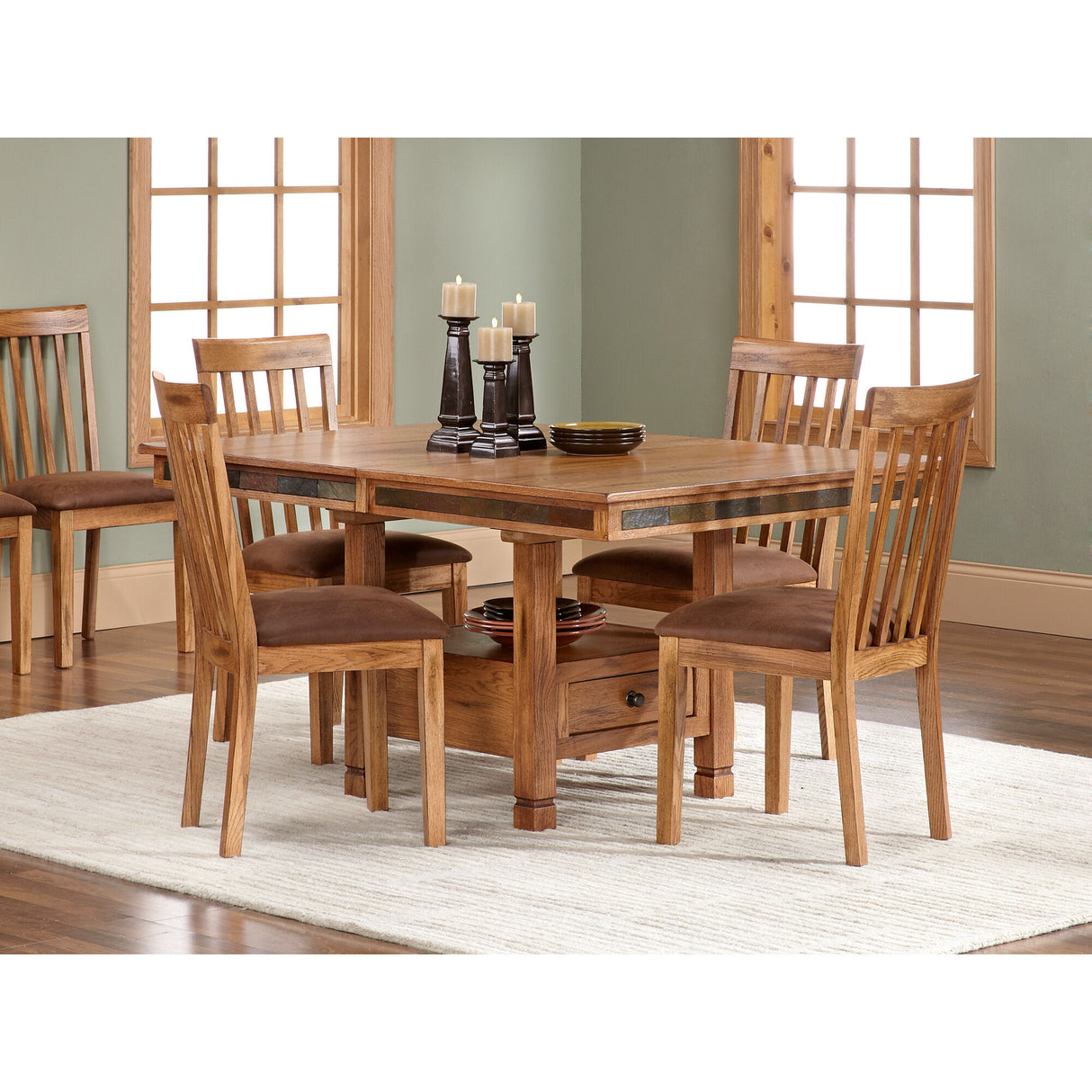 Sedona 5 Piece Dining Set - PSUNN85_SUNN_LF1_RM