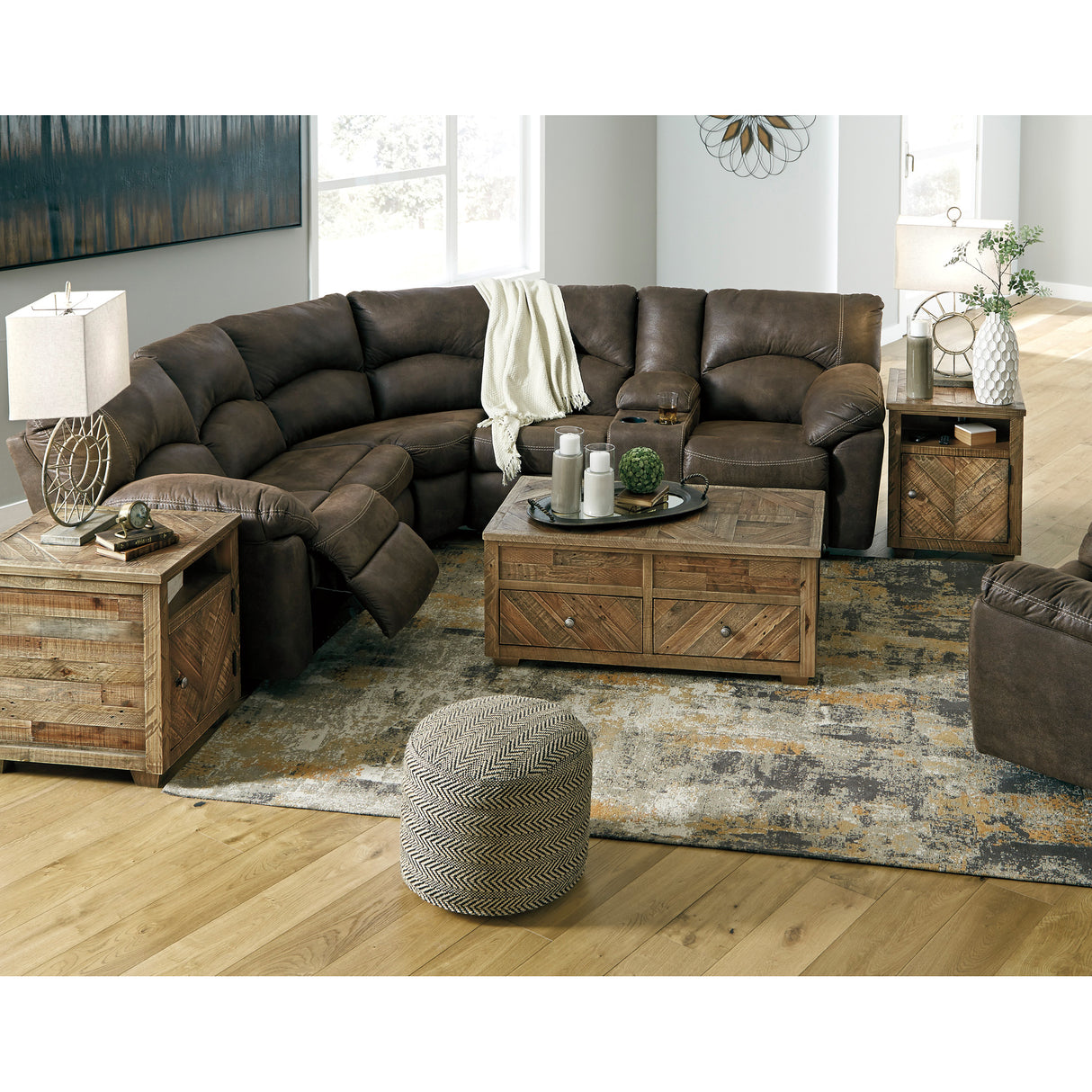 Grover 2 Piece Reclining Sectional - QK1016435_ASHL_LF5_RM