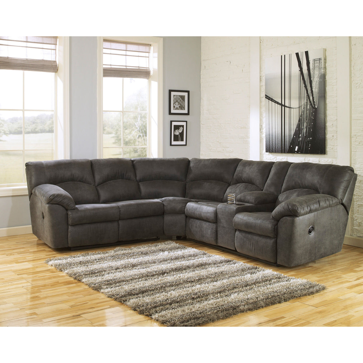 Grover 2 Piece Reclining Sectional - QK1019856_ASHL_LF1_RM