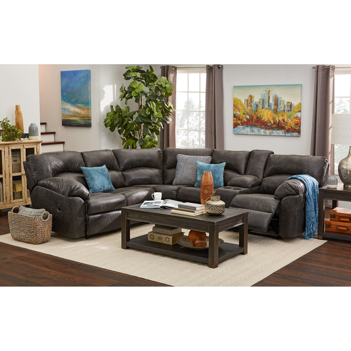 Grover 2 Piece Reclining Sectional - QK1019856_ASHL_SH_LF2_RM