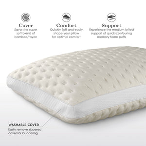 Fabrictech Bamboo Medium Pillow - QK1021297_PURE_IS1_OL