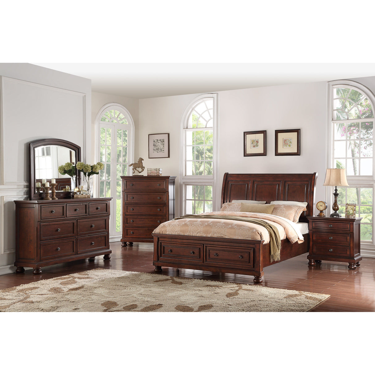 Sophia Sleigh Bed - QK1023782_AVAL_LF1_RM