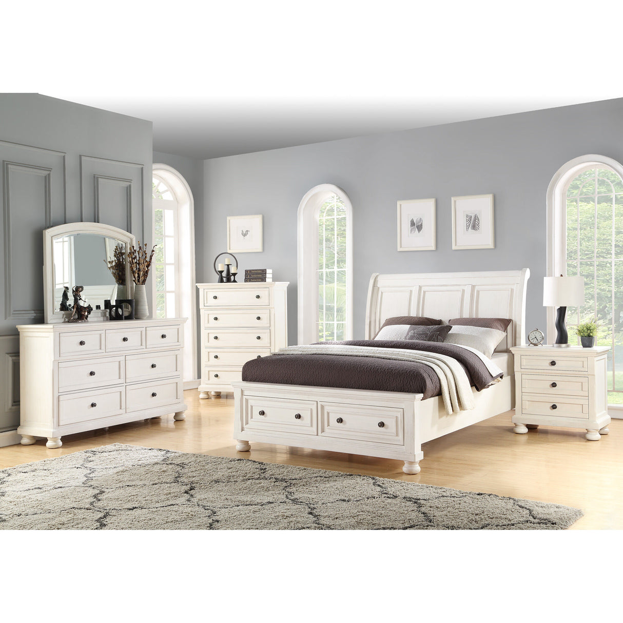 Sophia Sleigh Bed - QK1023785_AVAL_LF1_RM