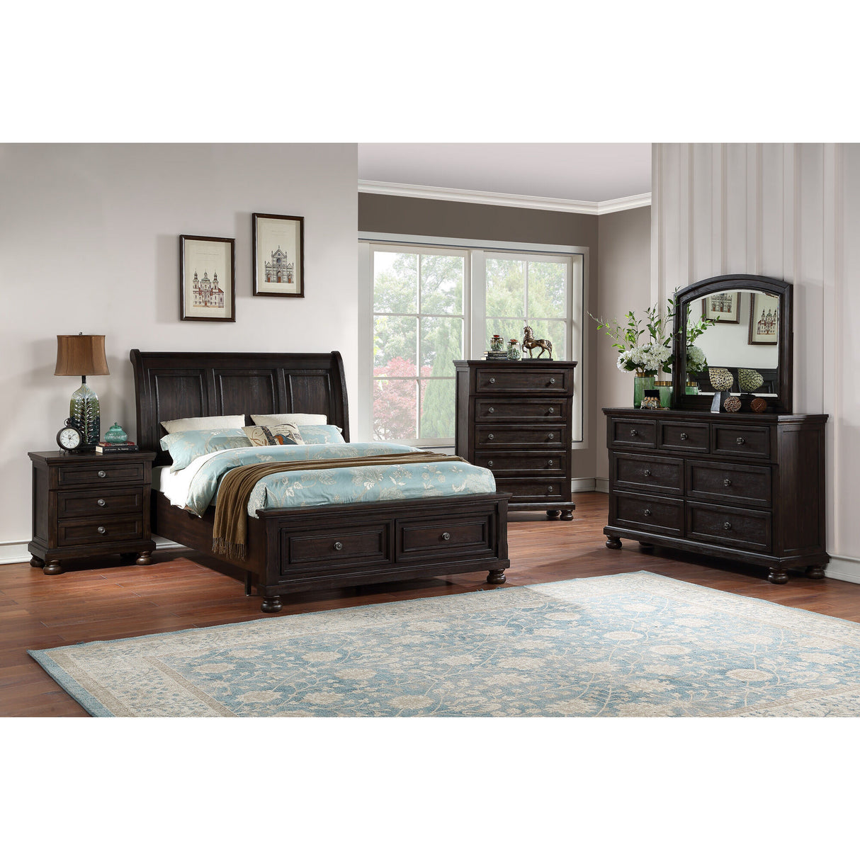 Sophia Sleigh Bed - QK1023786_AVAL_LF1_RM