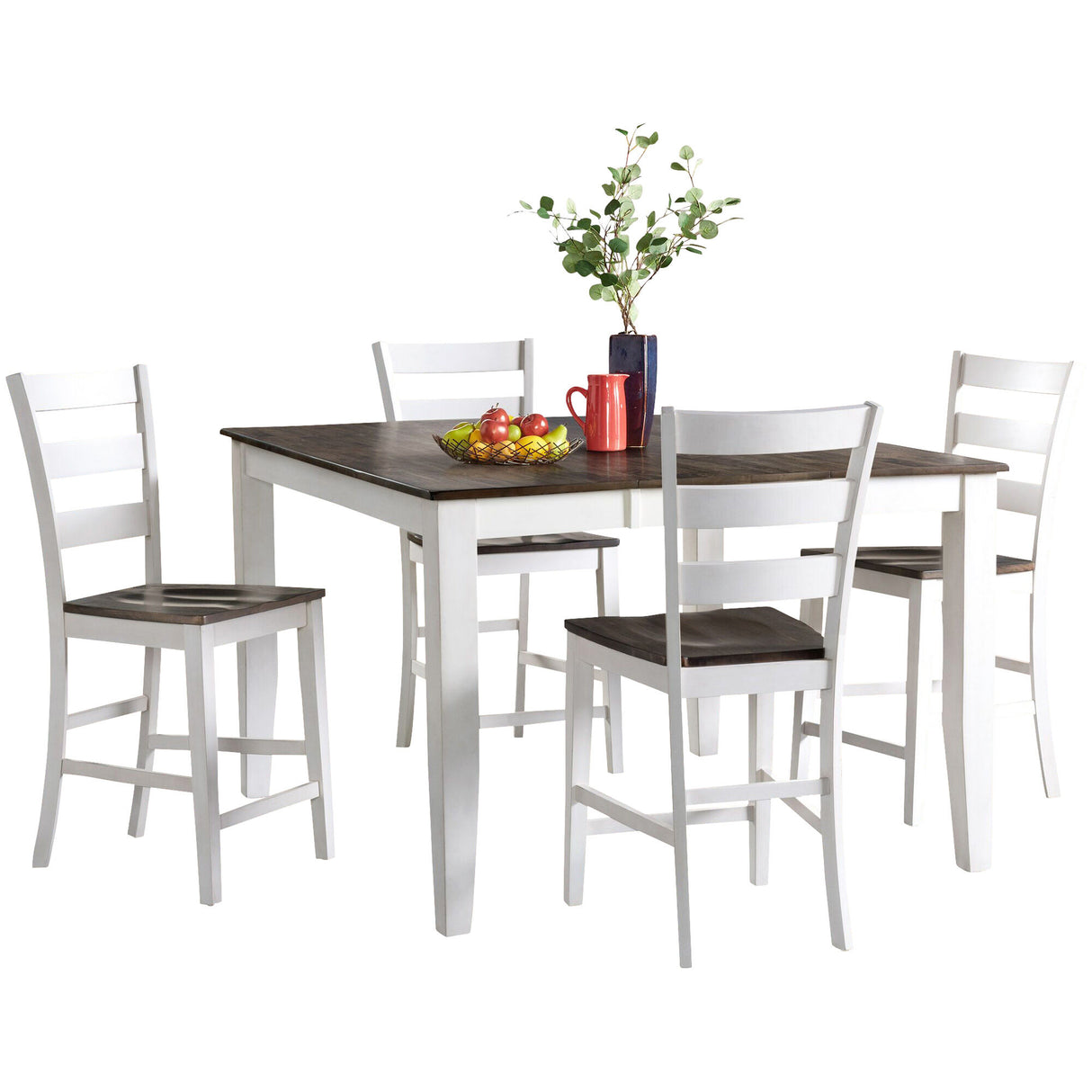 Kona 5 Piece Ladder Back Counter Dining Set - QK1024470_INTC_PRI_OL