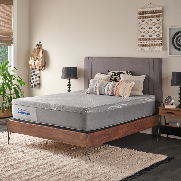 Sealy Posturepedic Paterson Medium Hybrid Mattress in bedroom