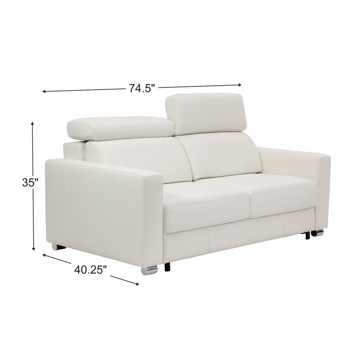 West Power Sleeper Loveseat - QK1040482_LUON_DIM_OL