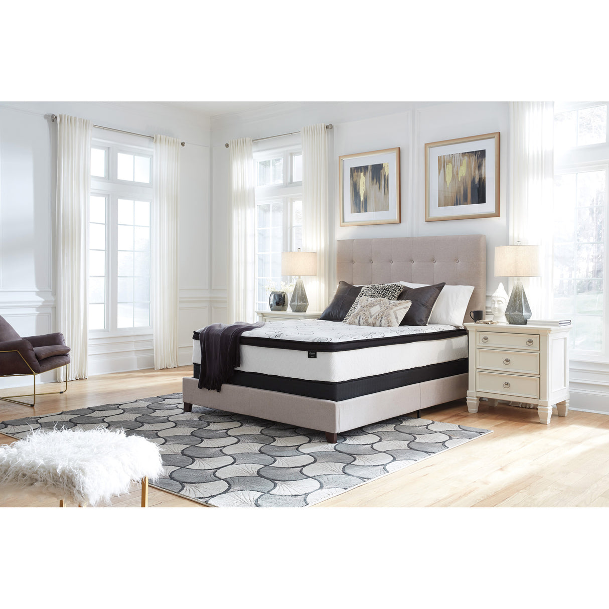 Ashley Chime 12 Inch Hybrid Mattress - QK1040895_ASHL_LF4_RM