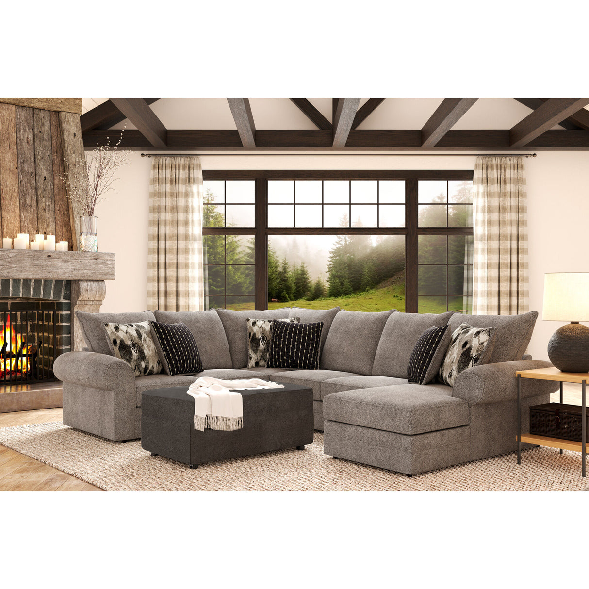 Bridger 3 Piece Right Chaise Sectional - QK1047275_HUGH_RET_RM