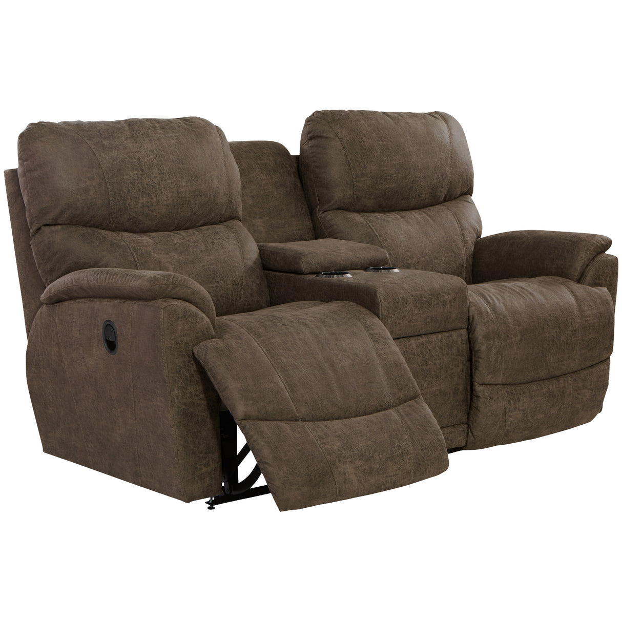 Trouper Reclining Console Loveseat - QK1064412_LAZY_OPN_OL