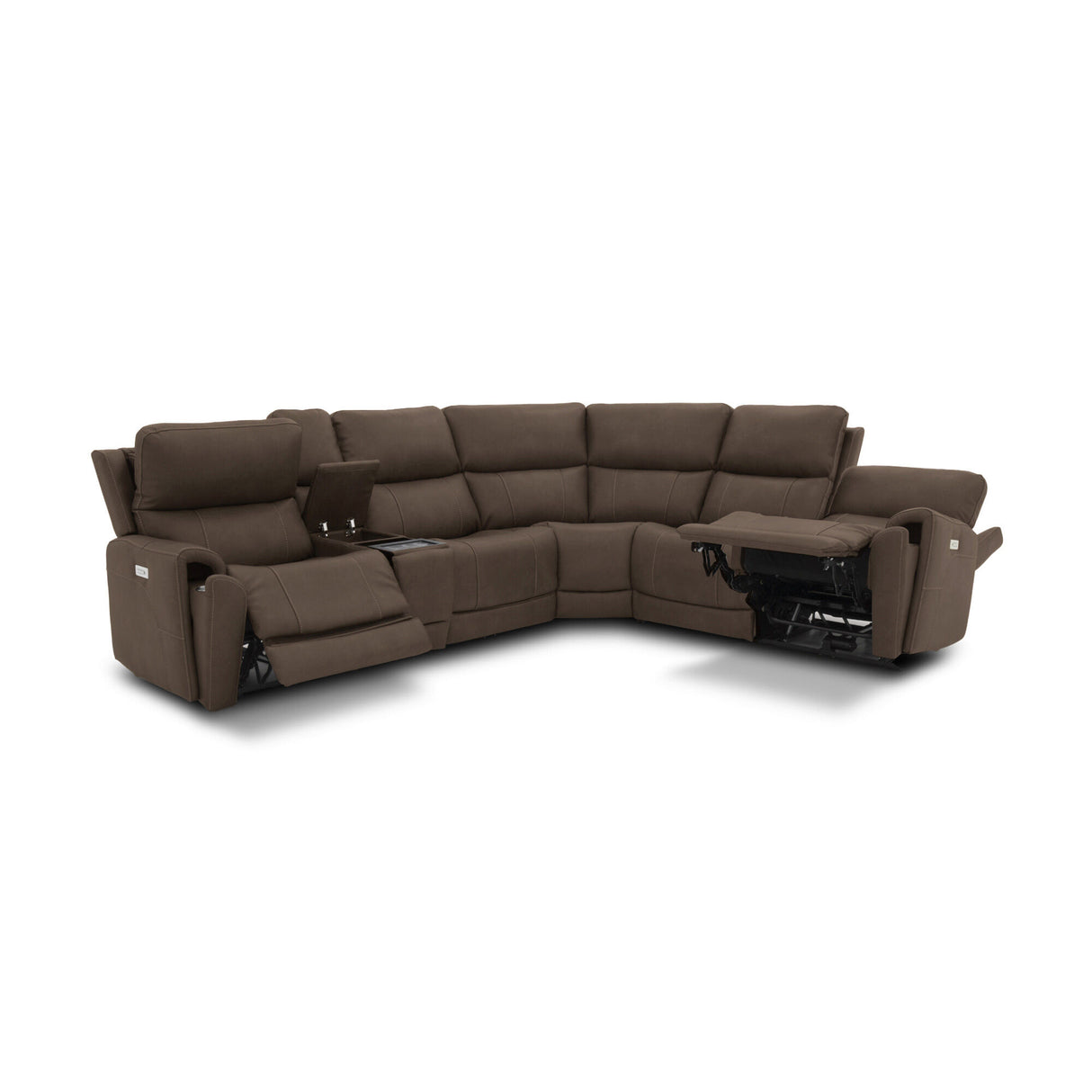 Dylan 6 Piece Sectional with 2 Power Ends and 1 Power Armless - QK1086646_FLXS_ER4_OL