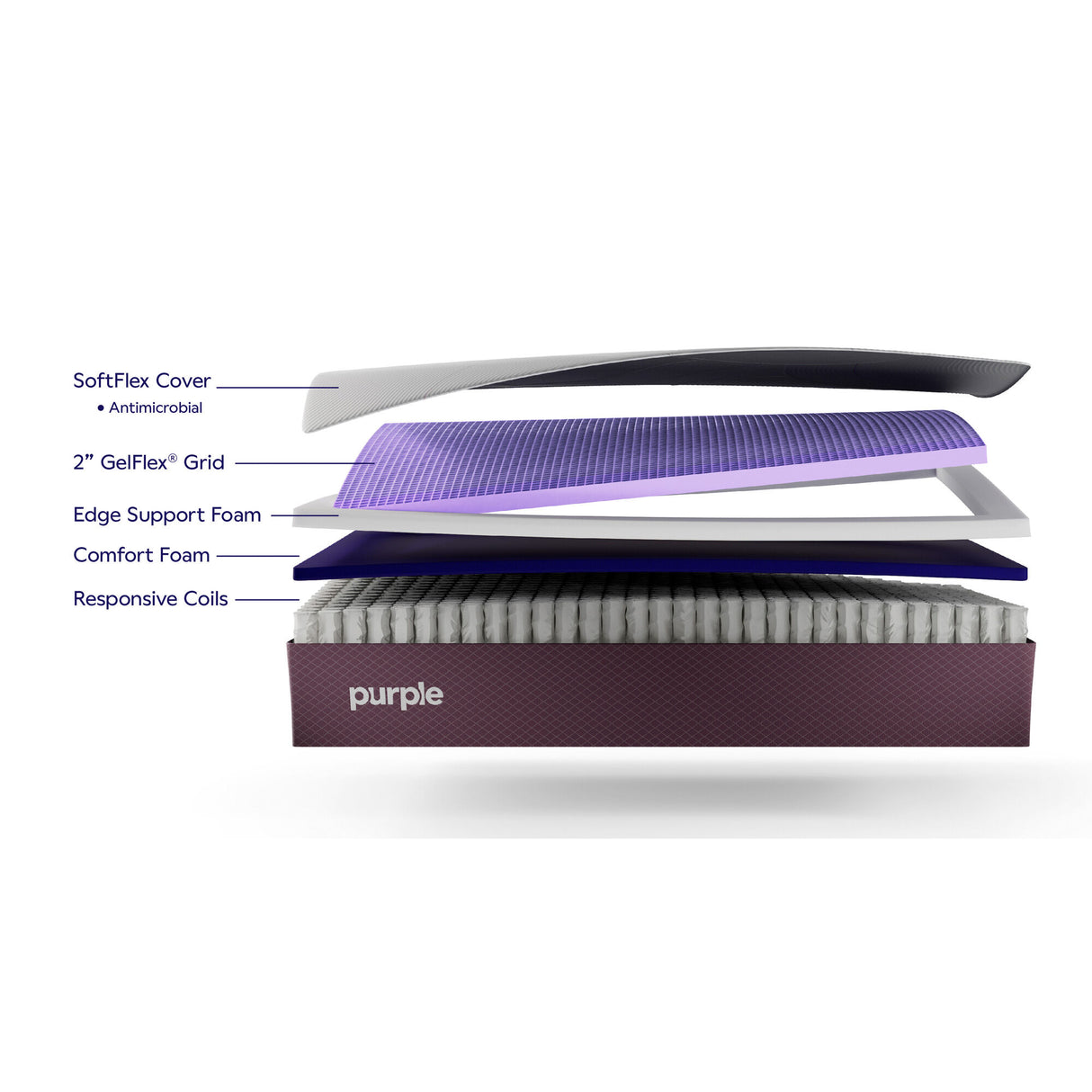 Purple Restore Firm Mattress - QK1087106_PURL_IS3_OL