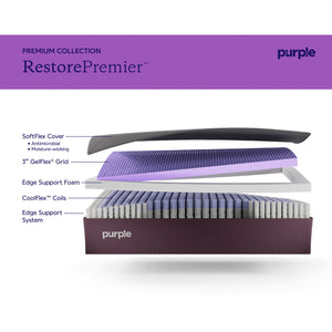 Purple RestorePremier Firm Mattress - QK1087117_PURL_IS2_OL