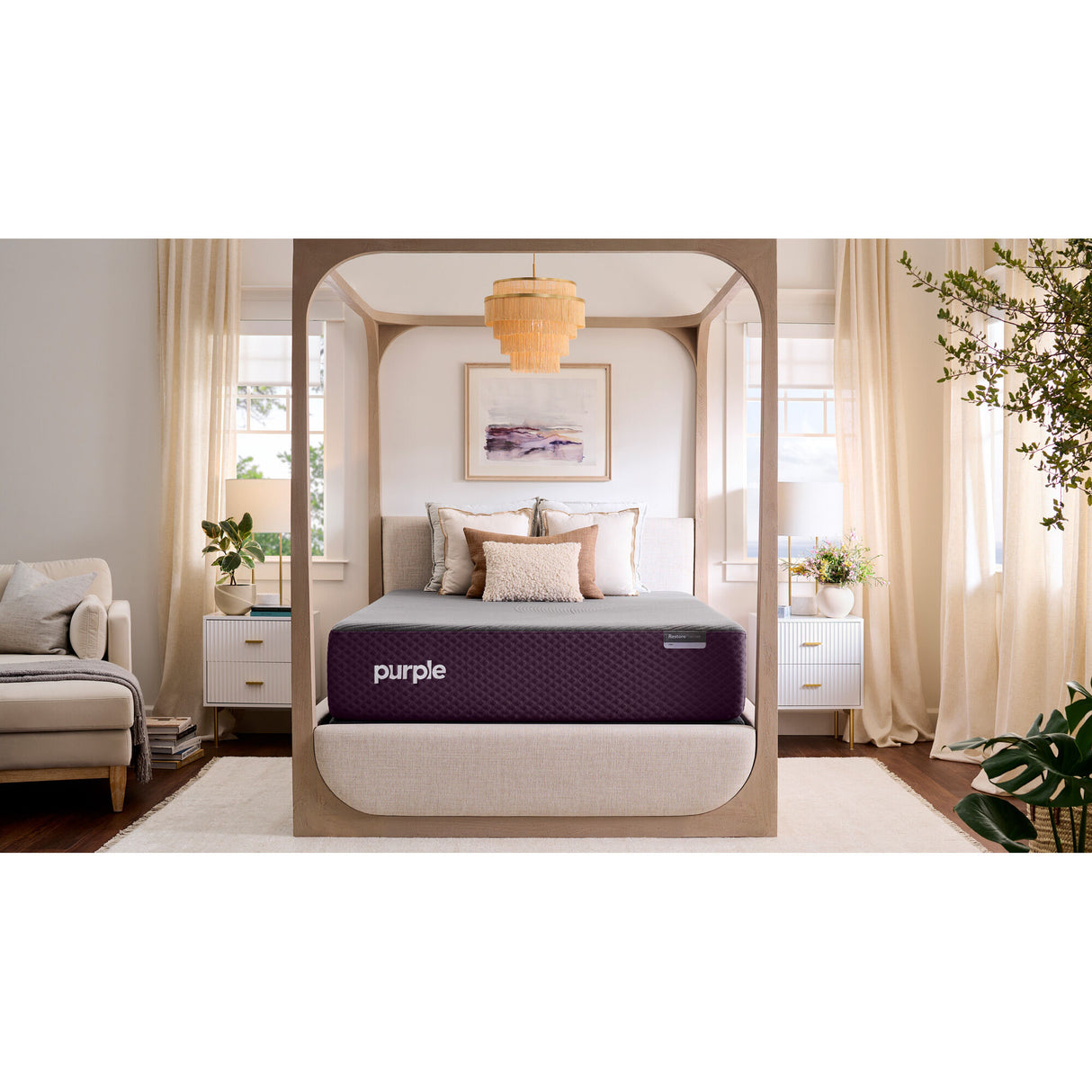 Purple RestorePremier Firm Mattress - QK1087117_PURL_LF4_RM