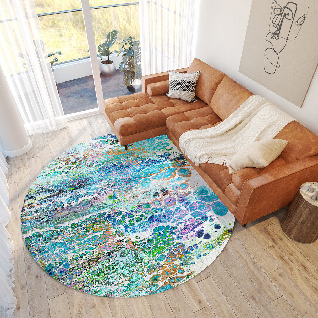 Kikiamo 8 Foot Round Rug - QK1088351_DALY_LF1_RM