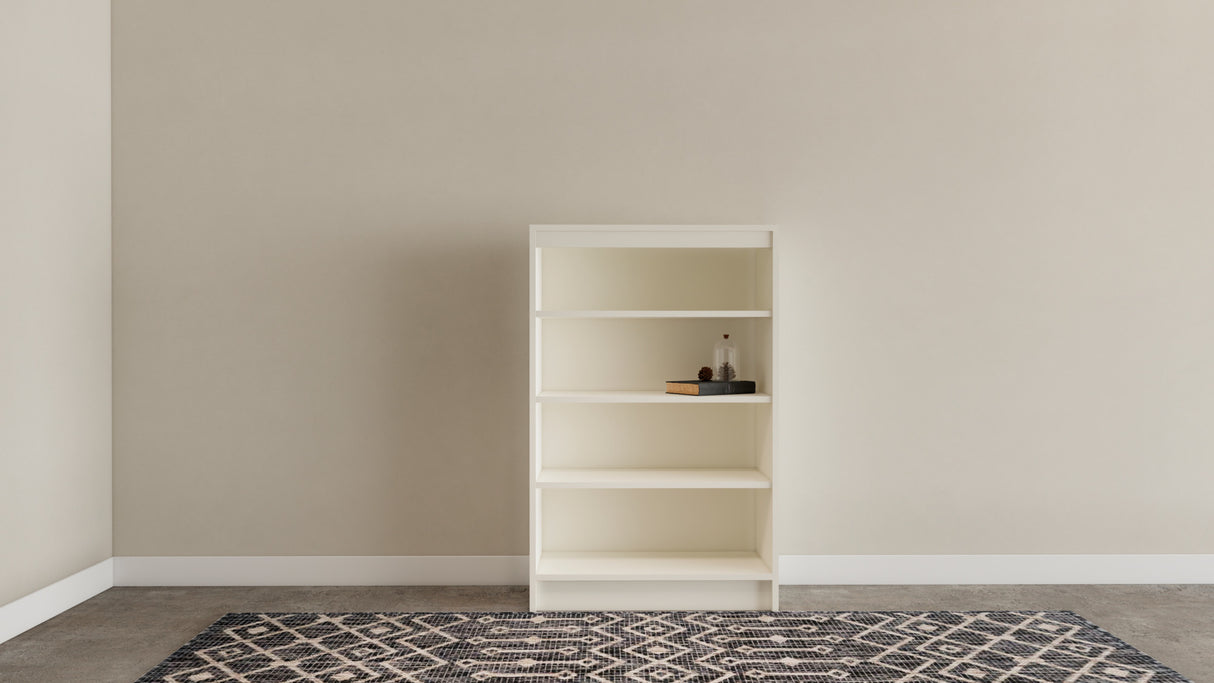 Straightforward 48 Inch Bookcase in bedroom