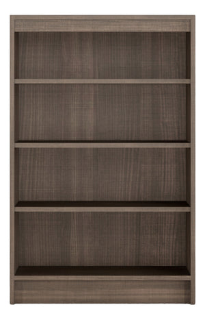 Straightforward 48 Inch Bookcase brown front view