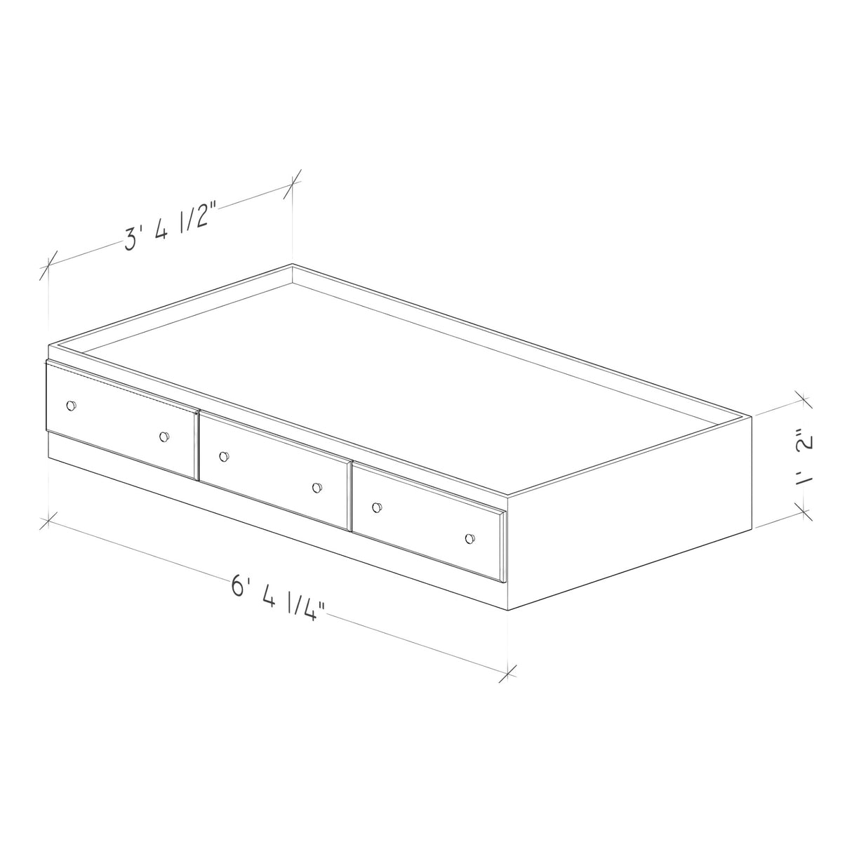 Essentials Mates Bed - QK1089386_PERD_DIM_OL